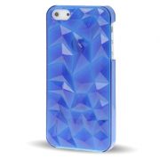 iPhone 5 Doorschijnende Crystal 3D Hoes Blauw