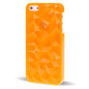 iPhone 5 Doorschijnende Crystal 3D Hoes Oranje