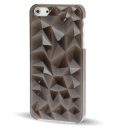 iPhone 5 Doorschijnende Crystal 3D Hoes Zwart