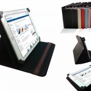 Hoes met verplaatsbare klittenbandhoekjes voor Bookeen Cybook Tablet