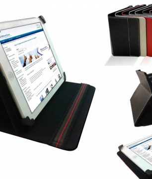 Hoes met verplaatsbare klittenbandhoekjes voor Yarvik Flow Touch 6 Inch Ebook Reader